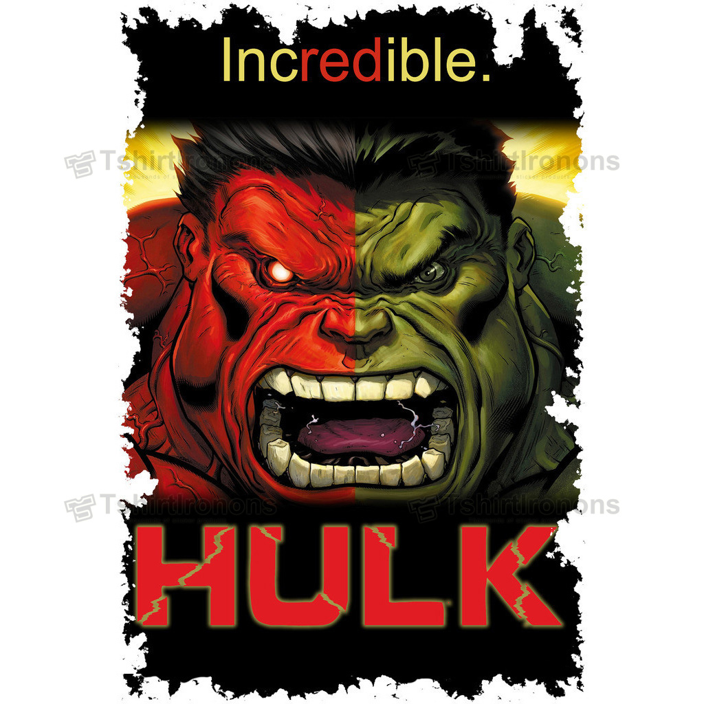 Hulk T-shirts Iron On Transfers N4552